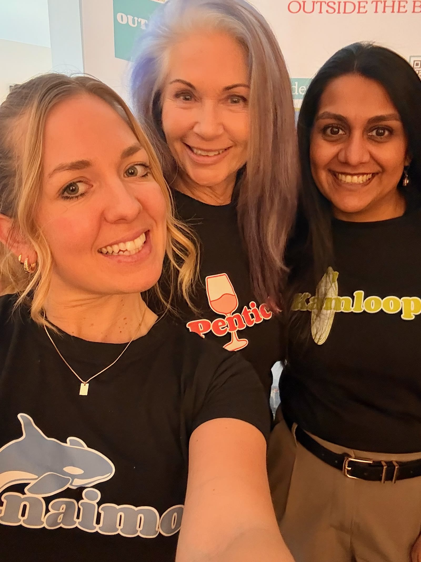 Destination sales partners together at an event