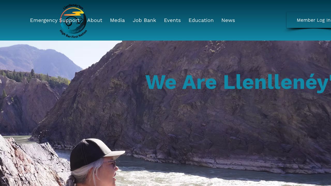 Homepage preview of Llenllenéy’ten / High Bar First Nation